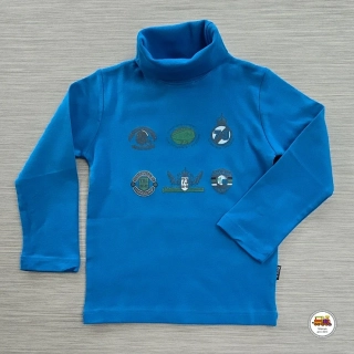 Chlapecký rolák bavlněný Wolf S2368 středně modrý vel. 98