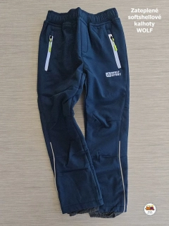 Softshellové kalhoty zateplené Wolf B2994A petrolejové vel.116