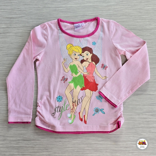 Dívčí tričko Fairies GTJL42557 světle růžové vel.116