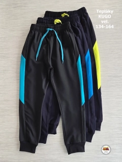 NOVINKA-Chlapecké tepláky Kugo WT-7304B vel.134, 140, 146, 152, 158, 164