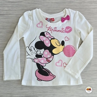 Dívčí tričko Minnie Mouse GTJL62549 bílorůžové vel. 98-104