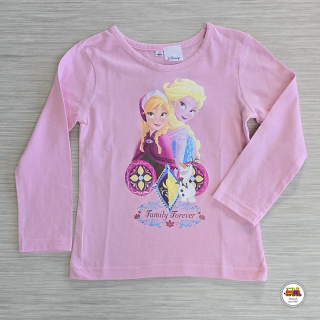 Dívčí tričko Frozen- Anna a Elsa 612508 světle růžové vel. 92