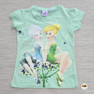 Tričko dívčí Disney GTJM62055 Fairies - Víla na zelené vel. 98-104
