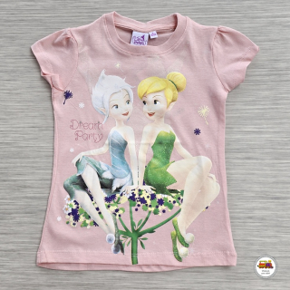 Tričko dívčí Disney GTJM62055 Fairies - Víla na světle růžové vel.134