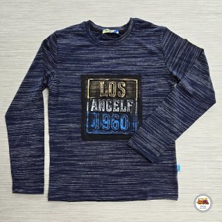 Bavlněné tričko Kugo G103 LOS ANGELF modré vel.140