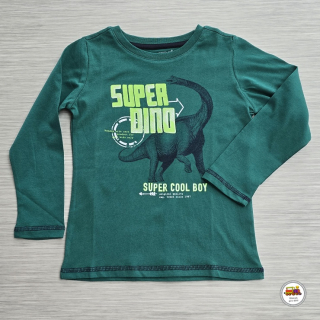 Bavlněné tričko Wolf S2631 SUPER DINO zelené vel.116