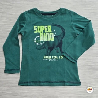 Bavlněné tričko Wolf S2631 SUPER DINO zelené vel.104