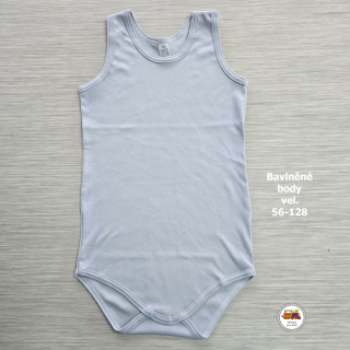 Kojenecké body nátělník bavlněný /9624/ světle šedé vel.128