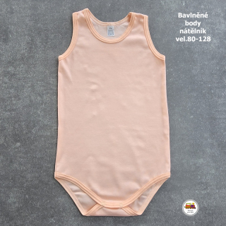Kojenecké body nátělník bavlněný /9605/ lososový vel.116