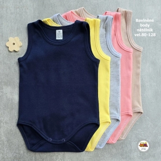 NOVINKA-Kojenecké body nátělník bavlněný vel. 80, 86, 92, 98, 104, 110, 116, 122, 128