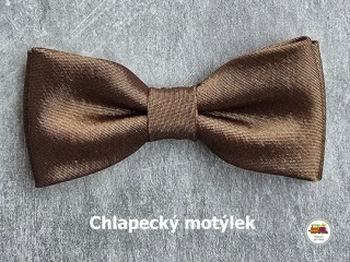 Dětský motýlek chlapecký hnědý č.162
