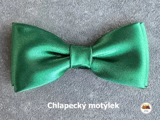 Dětský motýlek chlapecký zelený světlejší odstín č.164
