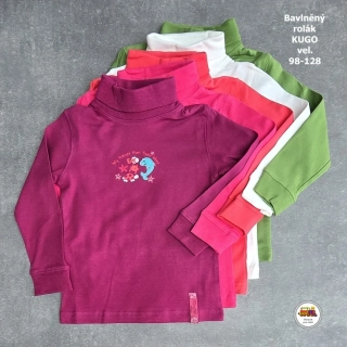 NOVINKA-Bavlněný rolák Kugo A111 vel. 98, 104, 110, 116, 122, 128