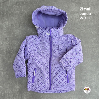 Bunda zimní dívčí Wolf B2152 fialová vel.116