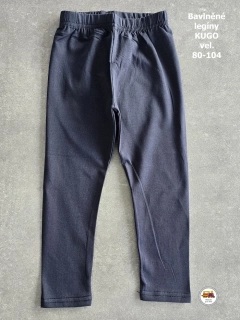 Legíny bavlněné s elastanem Kugo M6058B tmavě modré vel. 86