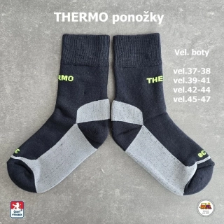 Thermo ponožky české Petr /110/ šedé vel.37-38