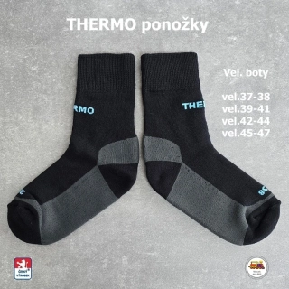 Thermo ponožky české Petr /109/ černé vel.37-38