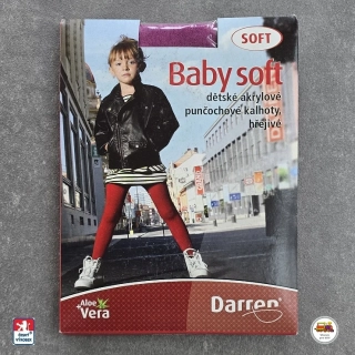 Dívčí punčocháče akrylové Darren barva magenta vel.110-115