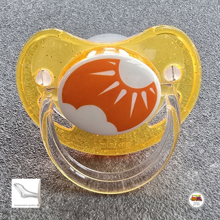 Šidítko 6-18 silikonové anatomické NATURE 22/507 oranžové