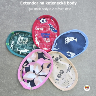 NOVINKA-Extendor k prodloužení kojeneckého body