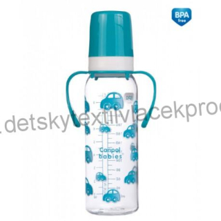 Láhev s jednobarevným potiskem a úchyty 250ml bez BPA 11/815 
