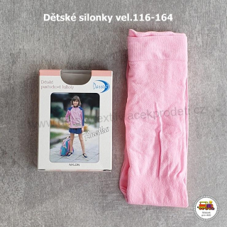 Dívčí silonky růžové Anetka vel.134