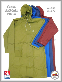 Dětské pláštěnky česká výroba Viola vel.160, 170