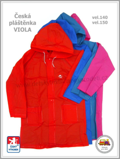 Dětské pláštěnky česká výroba Viola vel.140, 150