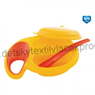 Miska s víčkem a lžičkou jablko 9/218