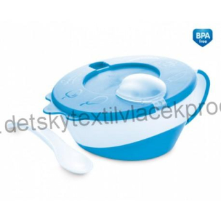 Miska se lžičkou modrá 31/406