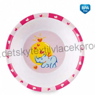  Melaminová miska 4/801 Slon růžový