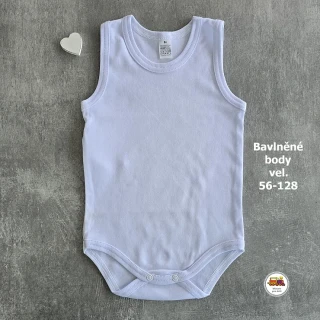 Kojenecké body bavlněné Grafix /652/ bílé nátělník vel.116